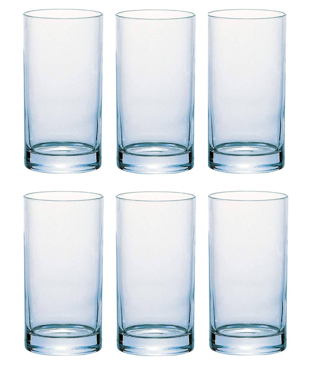 

Suntory Marketing Beer Glass Clear 295ml Tumbler Reinforced Mouth 10oz Made in Japan Pack of 6 000-4755
