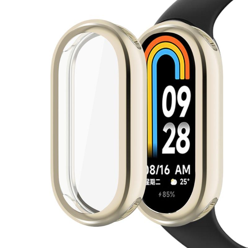 Soft Protective Cover for Xiaomi Mi Band 8 Case Full Screen Protector Shell Bumper Plated Case SmartWatch Accessories for Xiaomi