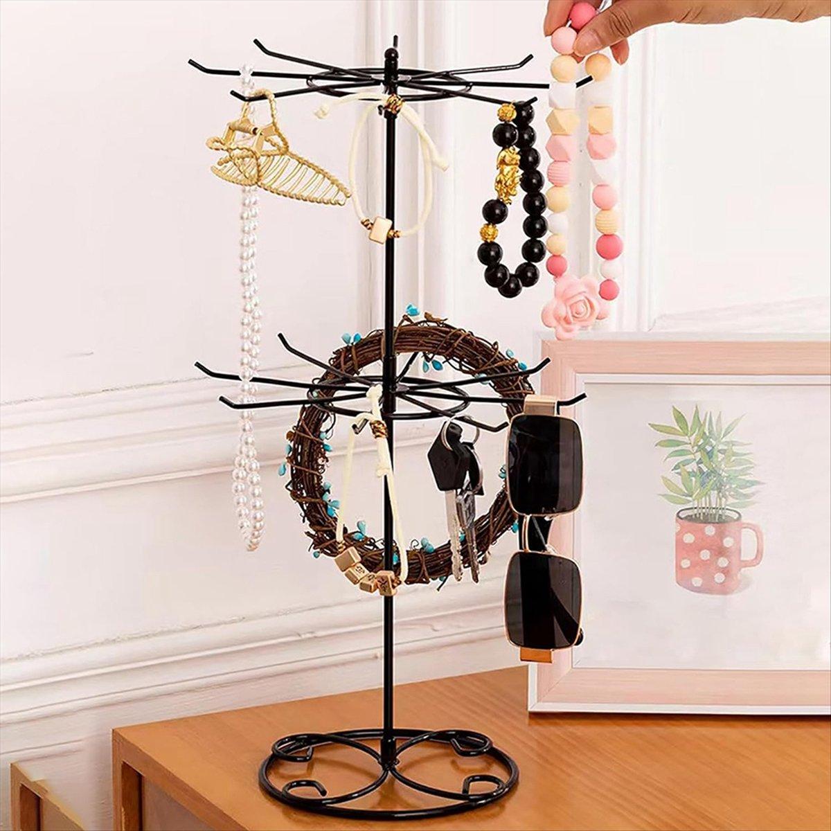 BHBL Jewelry Display Holder, Necklace Display Stands, Rotating Storage Rack, Keychain Display Rotating Jewelry Display Stand China Mainland