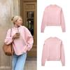 2023 Winter Roze Zoete Ronde Hals Casual Pullover Trui
