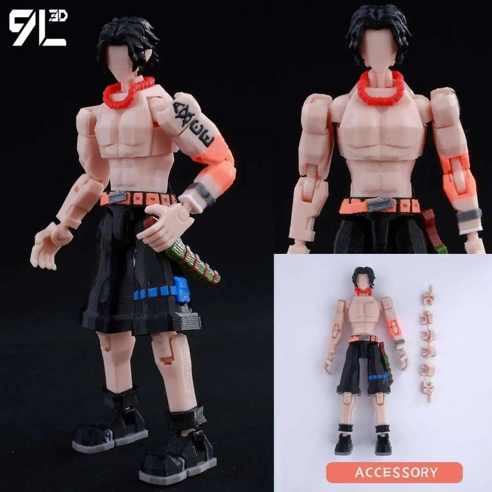 9L3D Tištěné Anime One Piece Naruto Demon Slayer Dummy13 Lucky T13 Pohyblivé Měnící Tvar Akční Figurky Figurína Hračky Sběratelské