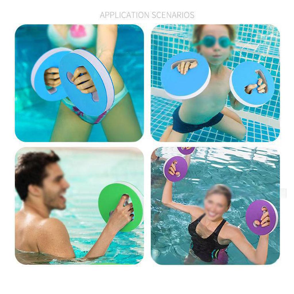 Water Exercise Gear With Enhances Grip Rings Nontoxic Swim Resistance Tool for Adults and Kids Pool Activity