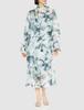 Original Art Print Sheer Dress FWFO231052 BLU 0 [Frey ID] Women's