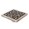 Square Shape Floor Drain 3.94 Inch Filter Floor Drain Durable Drain Strainer Toilet Area