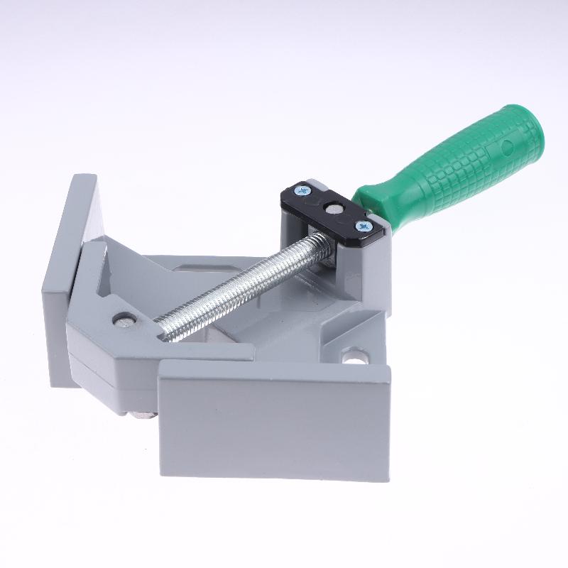 1/2 Pezzi Morsetto ad Angolo Retto a 90 Gradi Saldatura Morsetti ad Angolo Supporto Lavorazione del Legno Cornice per Foto Vetro Strumento Morsetto Mascella Oscillante Regolabile