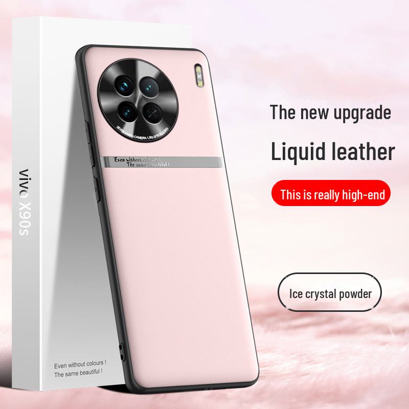 VivoX90 Liquid Leather Anti-Fall Protective Phone Case
