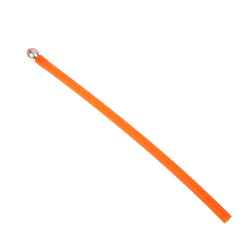 1Pc 24cm Foam Cannon Soft Straw Pipette With Stainless Steel Gravity Ball Filter Colorful Silicone Rubber