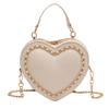 Women Purses And Handbag Fashion Red Love Heart Shape Shoulder Bag Women Chain Crossbody Bag Ladies Purse And Clutch Bag