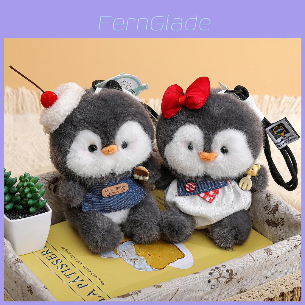 Penguin Plush Keychain Cartoon Soft Toy With Pp Cotton For Bag Decor And Gifts