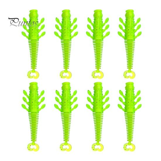 

8 шт./набор 6 см/2,15 г мягкая приманка в виде креветки реалистичная бионическая красочная плавающая искусственная приманка в виде креветки пресноводная соленая змееголовая креветки окунь A