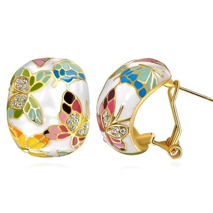 Jewellery Sets for Women Enamel Necklace Pendant Jewellery Set with Earrings