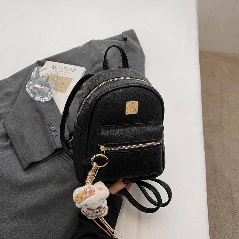 Schoolbag 1011 Spring New Women's Fashion High Aesthetic Commuter Backpack Stylish Simple Niche Vintage Single Shoulder Crossbody Bag