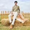 Seven Men's Wool Blend Lapel Cardigan Sweater