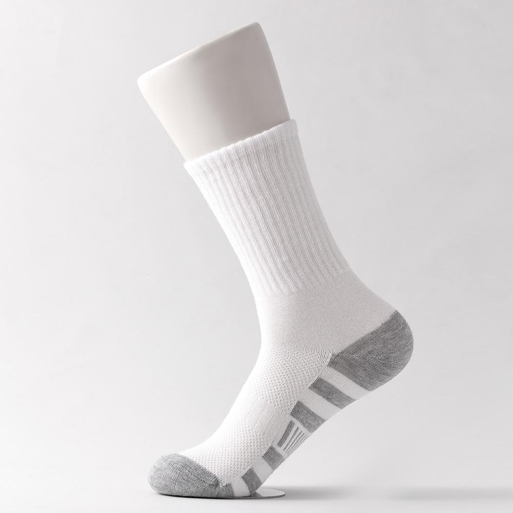 Men's Plus Size Color Block Mid-Calf and Over-the-Knee Sports Socks