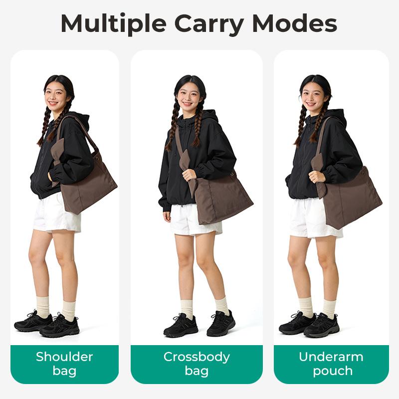 BAGSMART Shoulder Bags Women Versatile Tote Bag Lightweight Casual Commuting Crossbody Bag Underarm Hobo Bag