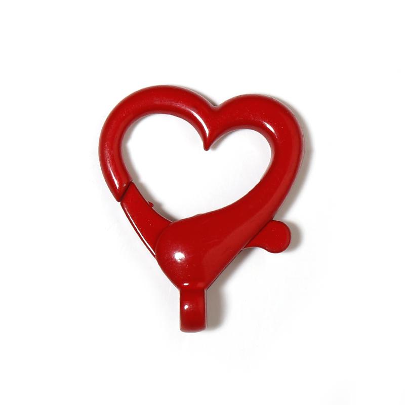 10Pcs/Lot Alloy Lobster Clasps Heart Shape Multicolor Key Chain Sping Buckle for Jewelry Making DIY Key Chains Bag Ornaments