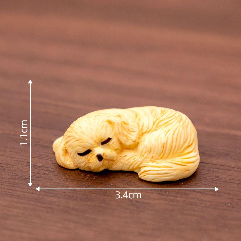 DIY Crafts Cartoon Puppy Statue Cute Mini Animals Figurine New Miniature Dog Figurines