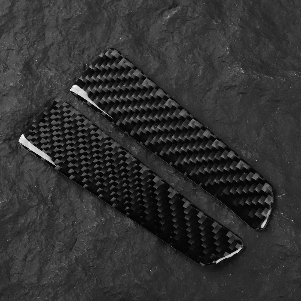 For Volkswagen ID.4 2021-2026 Front Door Trim Sticker Black Carbon Fiber Interior Accessories Decor Upgrade Not for US Models