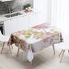 Floral Tablecloth Home Decor Stain Resistant Waterproof Table Decoration Rectangular Kitchen Fireplace Tops
