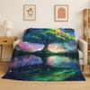Fantasy Tree of Life Norse Viking Yggdrasil Flannel Blanket Soft Throw Blanket for Bedroom Living Room Bed Picnic Nap Cover Gift