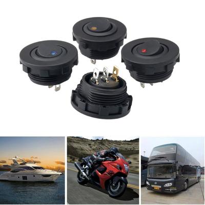 12V 20A/24V 10A Round Rocker Toggle Replacement Parts SPST 3 Pin ON/OFF Switch Button Switch for Car Boat Truck