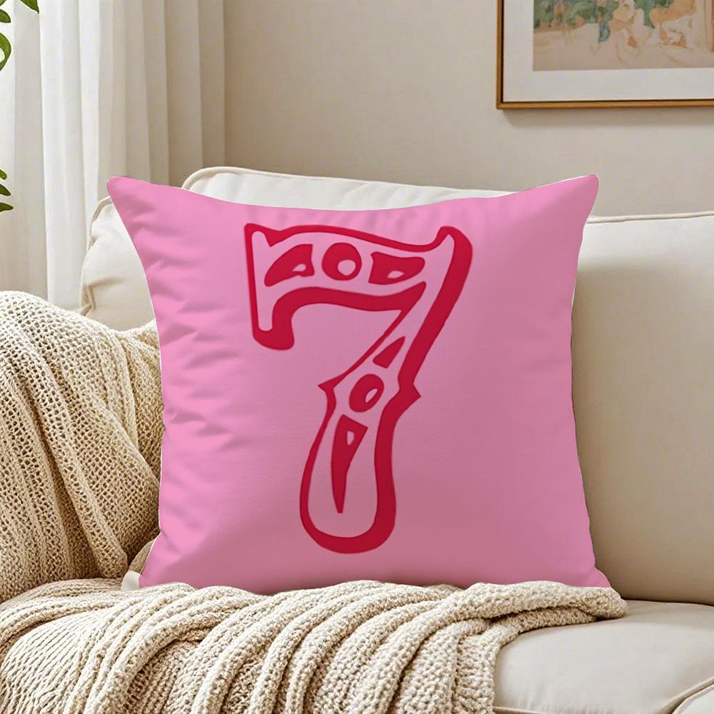 

Lucky Angel Lucky Cute Art Seven Star Cushion Cover Pillowcase Antidustmite living Room Sofa Decor Cushion Room 30X30cm