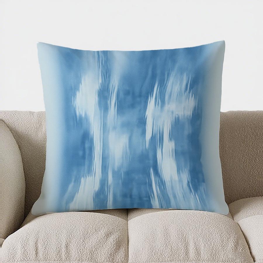 Home Decor Blue Abstract Streak Pattern Throw Pillow Pattern Cushion Cover Suitable For Sofa Bedroom Car Pillow Cover