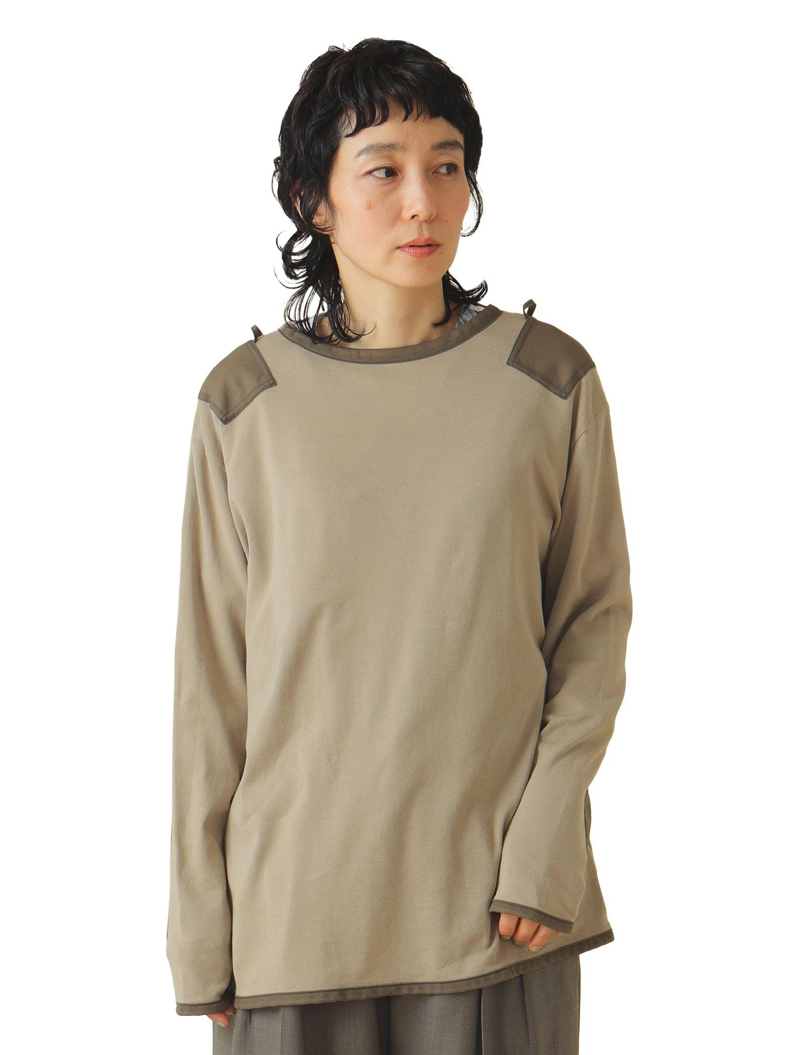 

Футболка зрелая Command с длинным рукавом БЕЖЕВАЯ 1 13140229101 [Beams Boy] L/S женская