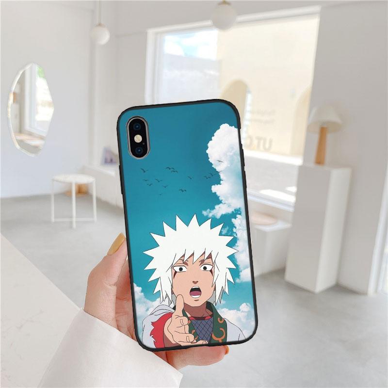 LO67 Naruto Jiraiya Soft Shell Phone Case for iPhone 16 15 14 13 12 Pro Max Plus Mini