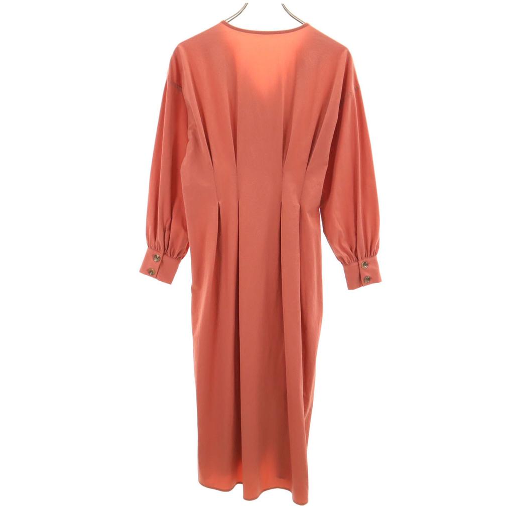 nano universe 7 minutes sleeve Long dress F Orange series Women Used