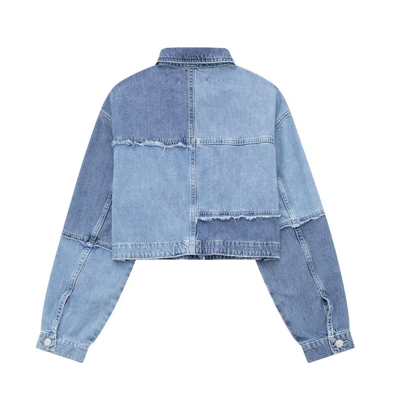 Fashion Wind New Arrival Fashion Women's Fashion Clothing Loose Easiest for Match Patchwork Denim Jacket Coat 6164105 427