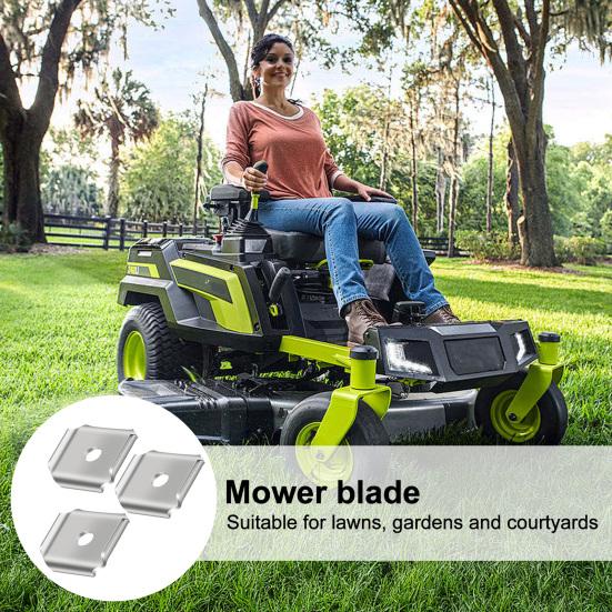3Pcs X-Blade Dual Mulching Blade Adapters Lawn Mower Blade Adapters 5/8" Center Hole Mowing Blade Adapter for Standard Commercial Lawn Mower Blades
