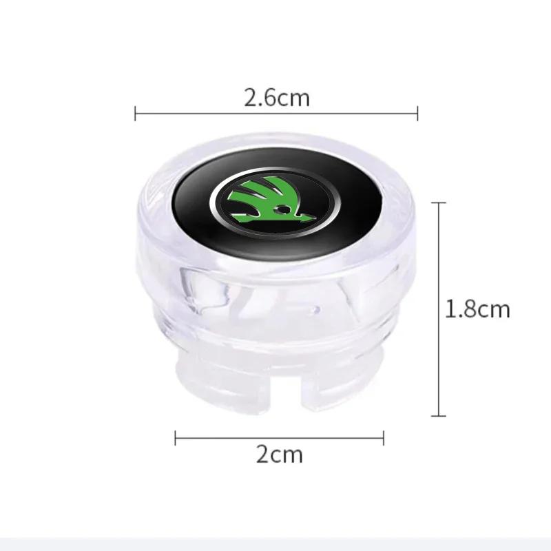 QGO2 Car Cigarette Lighter Cover DustProof Decoration Cap For Skoda Fabia Superb Yeti Octavia Enyaq Rapid Kodiaq Kamiq Karoq Scala A7