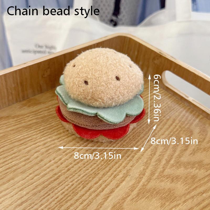 

1 шт. Брелок Изысканная подвеска Забавный шарм для сумки Модный Формы еды Милые аксессуары Плюшевый Несколько стилей