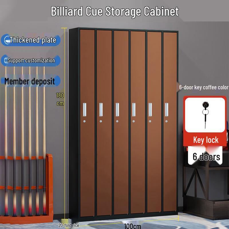 Xingkun 6-Door Billiard Cue Storage Cabinet