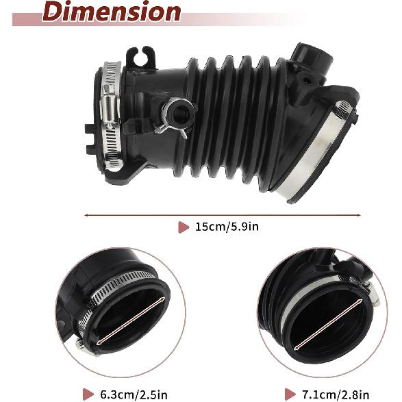 Motorluftansaugschlauch Rohr für Honda HR-V 2016 2017 2018 2019 2020 2021 2022 L4 1.8L Gummi Luftansaugrohr Schlauch mit Schellen