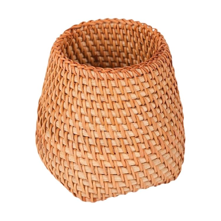 

Natural Rattan Pen Stand Multipurpose Desktop Organiser Storage Container For Home Offices Desk Accessories Management