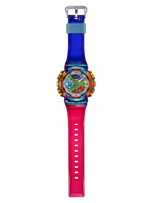 Casio G-SHOCK Men's Stainless Steel 200M Water Resistant Analog Shock Resistant Quartz Watch GM-110RB-2A