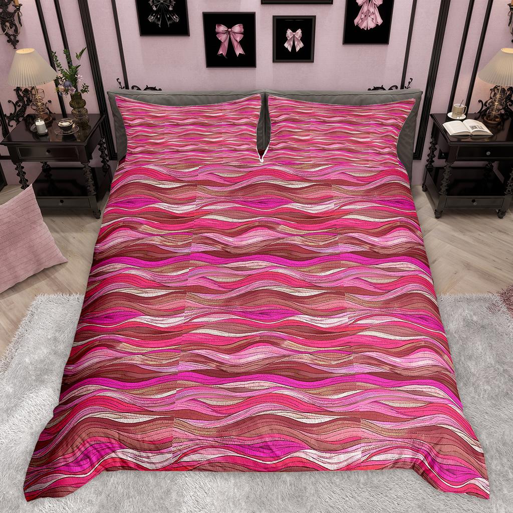 Comforter Homewish Abstract Geometric Stripe Line Bed Set Modern Contemporary Artwork Set