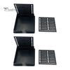 2Pcs Sticky Note Dispenser Holders High Durability Smooth Edge Burr Free Multifunctional Sticky Note Holder with Stencil
