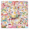 50 Waterproof Spring Kitten Stickers - Cute Cartoon Animals, Decorative Mochi Stickers, Glue Drip Resistant, Pack of 50 Sheets