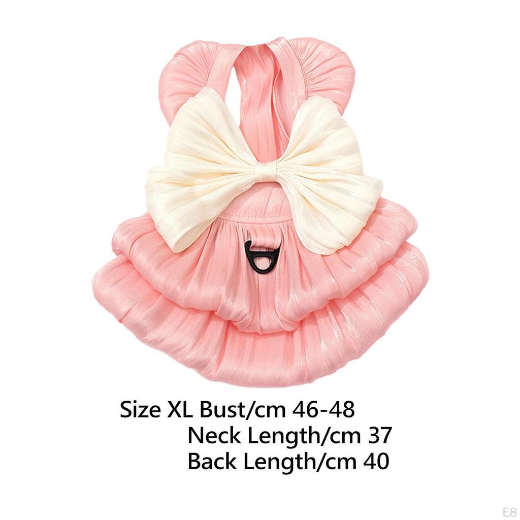 Cat Dress Bow Costume Comfortable Birthday Cats Clothes Princess Dresses Puppy