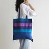 Eco bag, organic cotton, delphinium