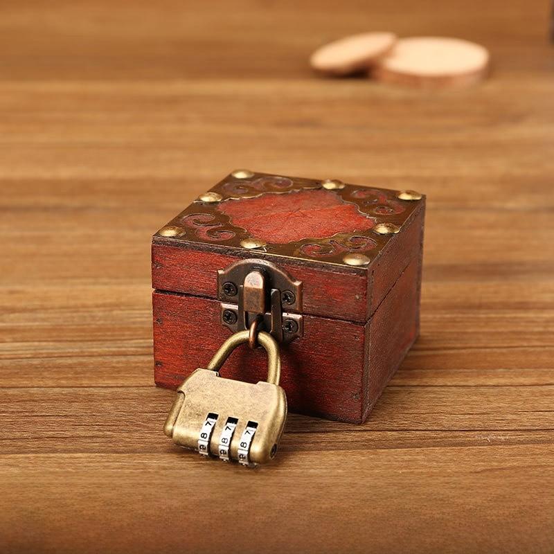 Vintage Storage Wooden Box With Lid For Bedroom Desk Organization And Decor Home