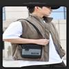 1Pc Lightweight Multi-function Mobile Phone Bag New Outdoor Commuting Portable Shoulder Bag Vertical Casual Simple Men's Messenger Bag