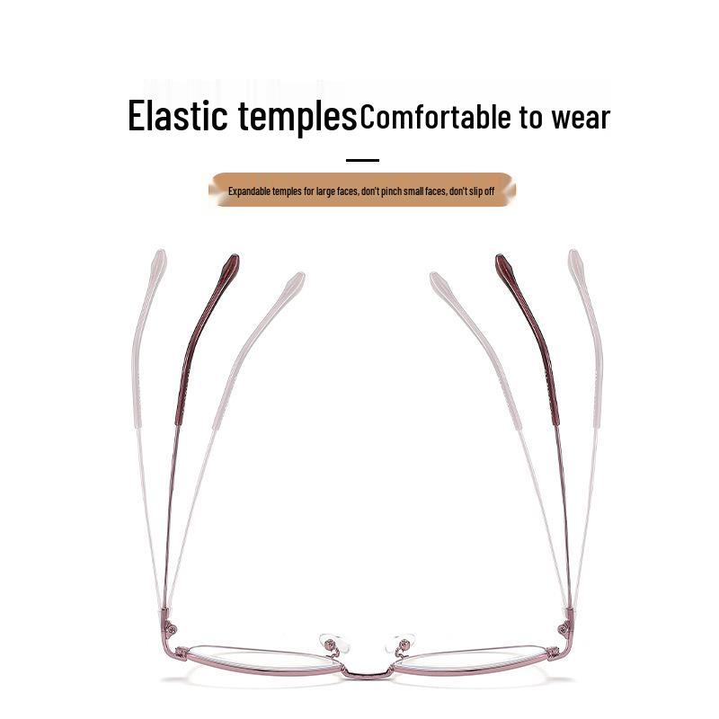 2025 Ladies' HD Anti-Blue Light Metal Fashion Reading Glasses