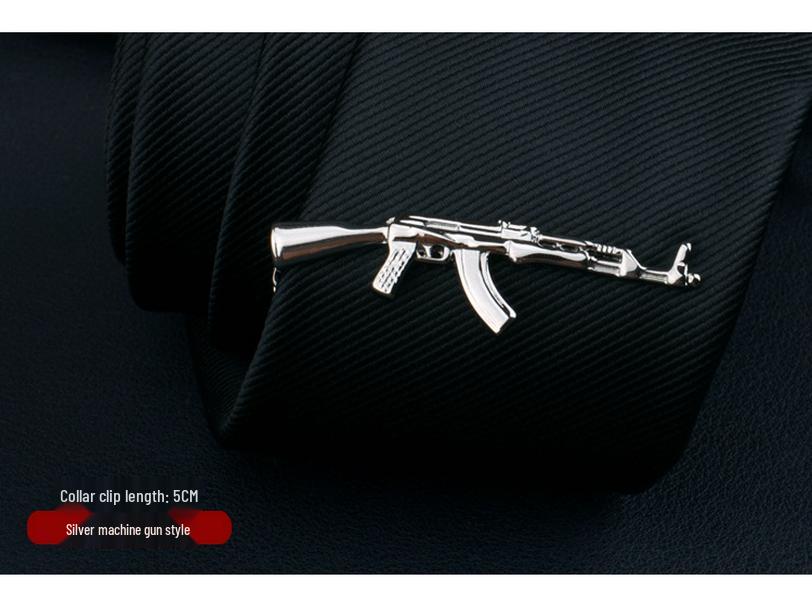 Męski srebrny klips do krawata: Elegancki dodatek biznesowy