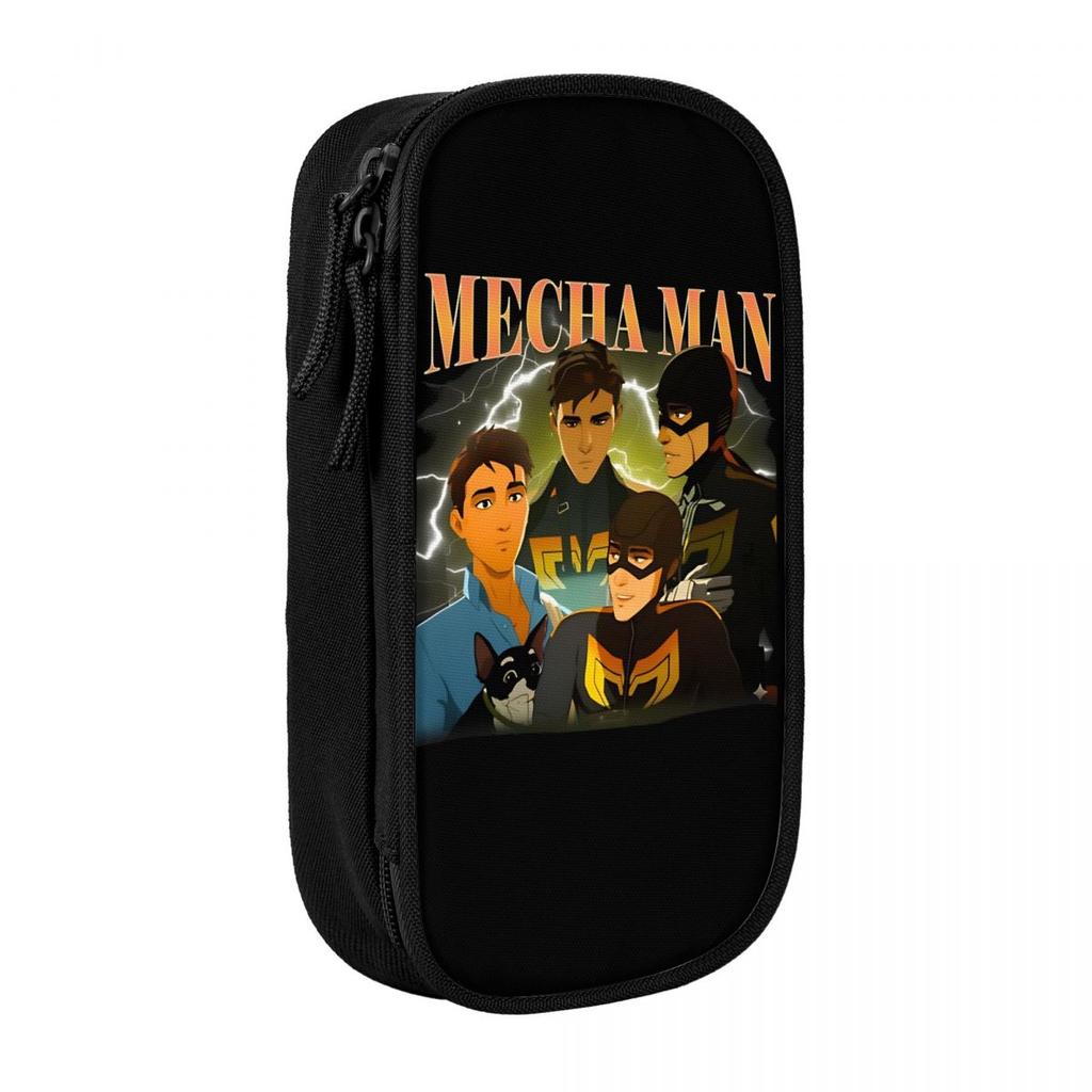Mecha Men Robert Robertson Pencil Cases Classic Dispatch Game Pen Box Bag for Student Big Capacity Office Gifts Pencilcases