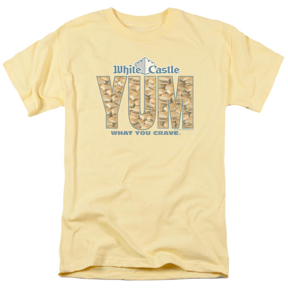 26 White Castle Yum T Shirt Mens Licensed Hamburger Tee Banana Unisex T-Shirt XXXL