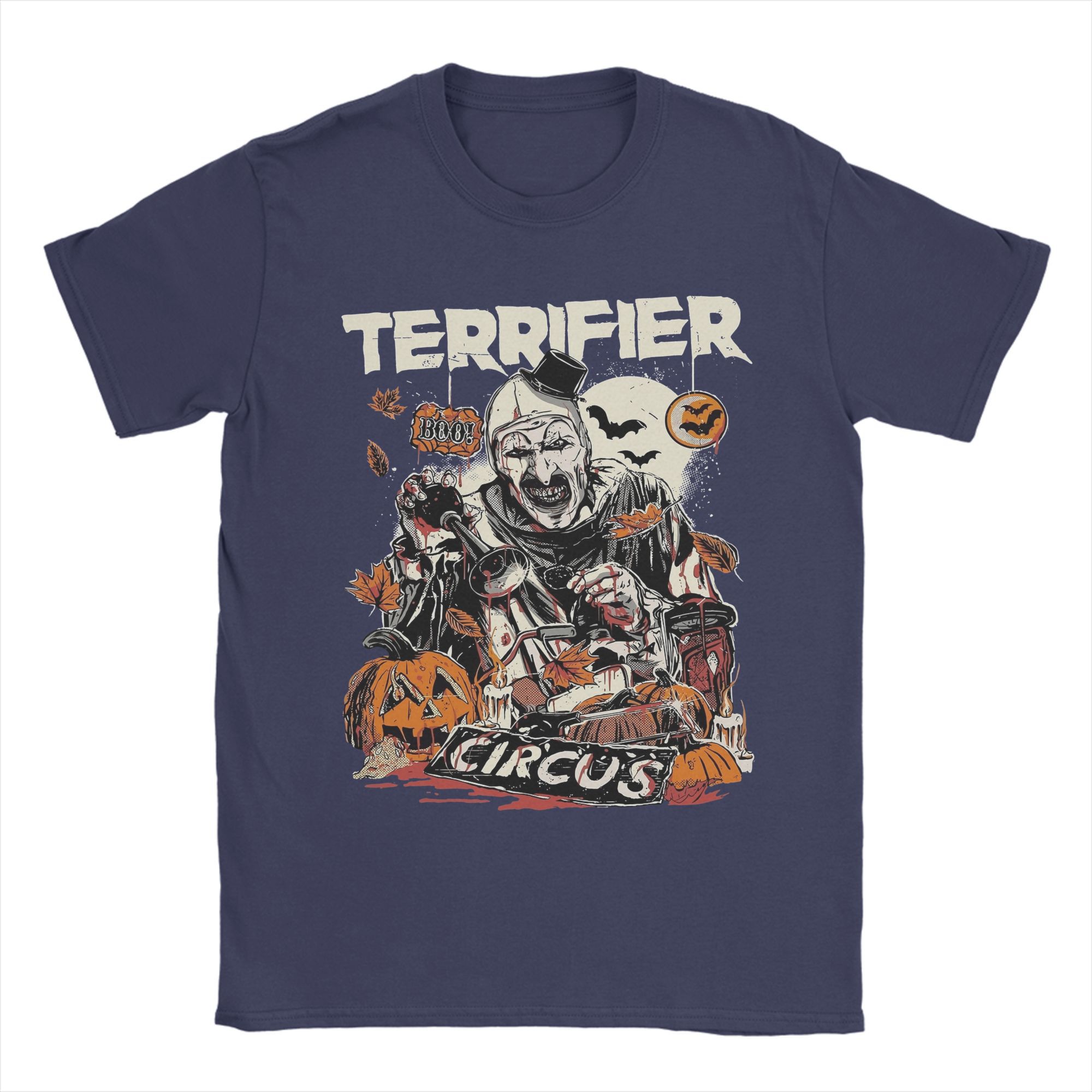 

Men s T-Shirts Retro Terrifier Movie Awesome 100% Cotton Tees Short Sleeve T Shirt O Neck Clothes Gift 4XL
